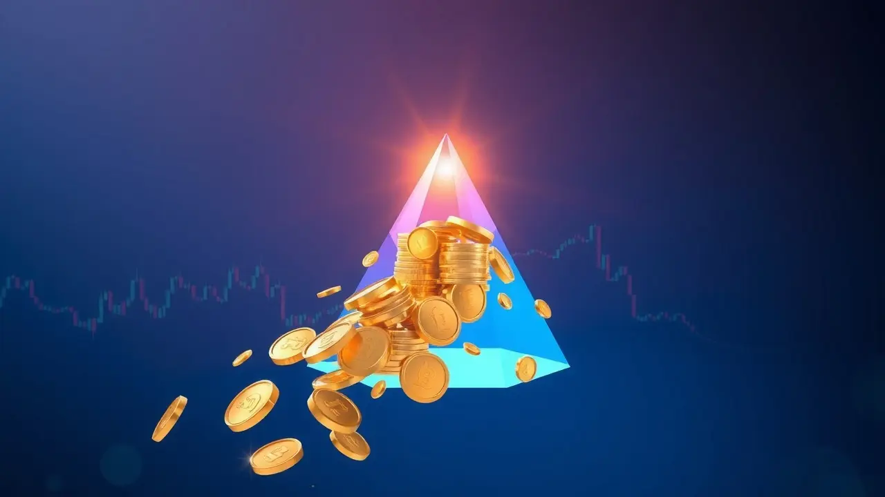 Wealth Prism Letter Review: Can It Really Unlock Financial Freedom? Wealth Prism refracting gold coins and market data