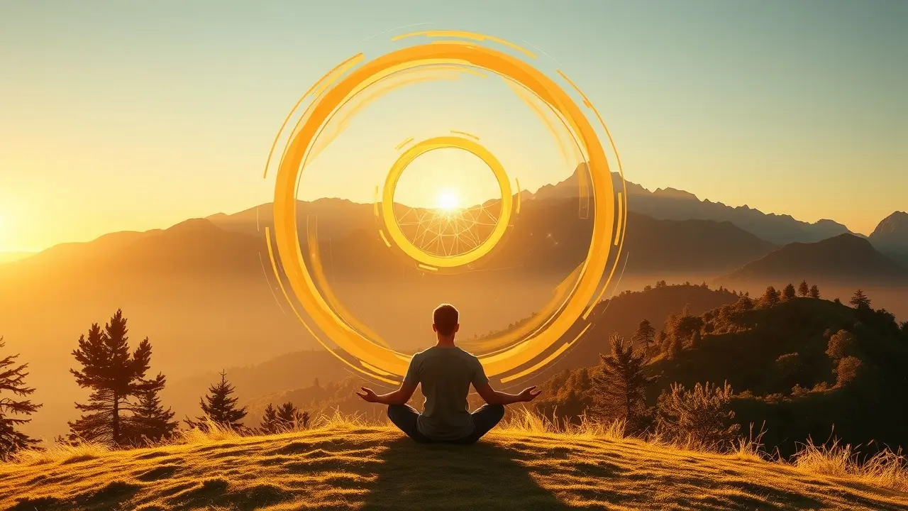 Wealth Rhythm Review: Can It Unlock Your Financial Abundance? Meditating in Golden Sunlight with Wealth Rhythm