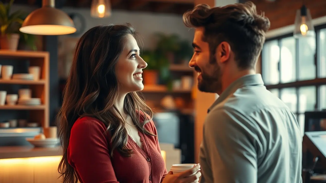 Decode the Dating Game: A Review of Women’s Dating & Relationships Woman smiling while on a date at a Coffee Shop