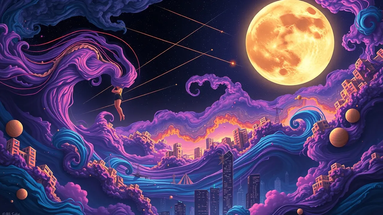 Unlock Your Dreams: A Deep Dive into the World of Lucid Dreaming Academy Person lucid dreaming above city at night