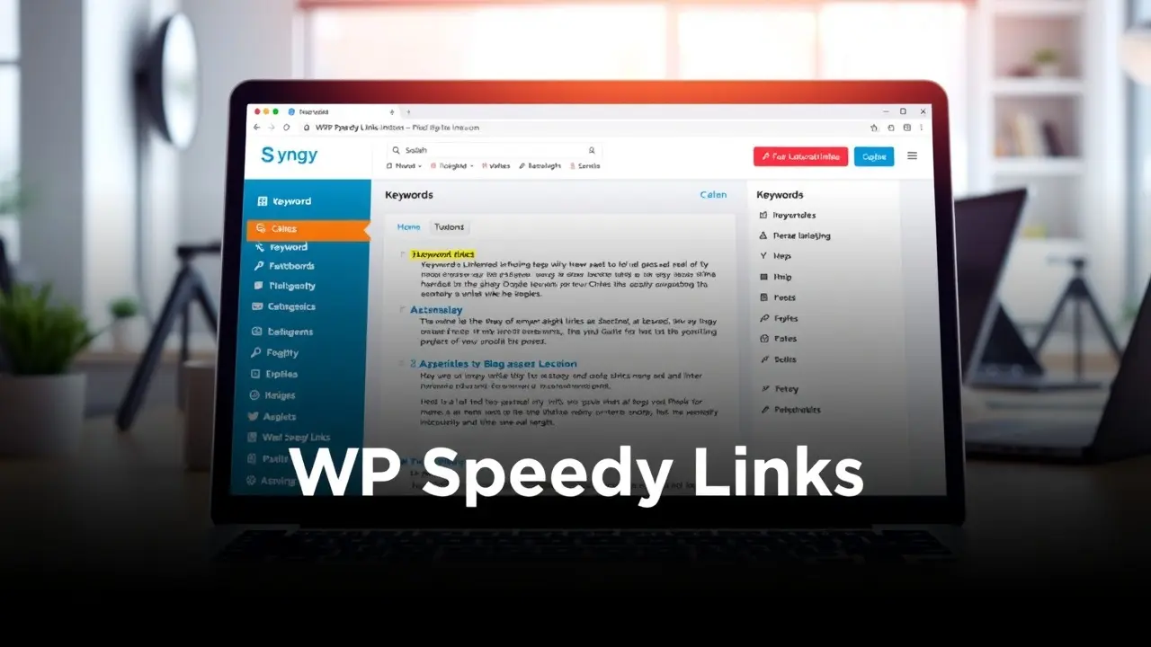 WP Speedy Links Review: Monetize Your WordPress Site Instantly? WP Speedy Links plugin interface showing automated keyword linking.